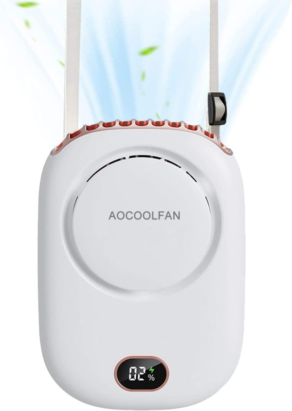 Portable Neck Fan, Mini Small Personal Handheld Fan USB Rechargeable 3 Speed for... - Image 2