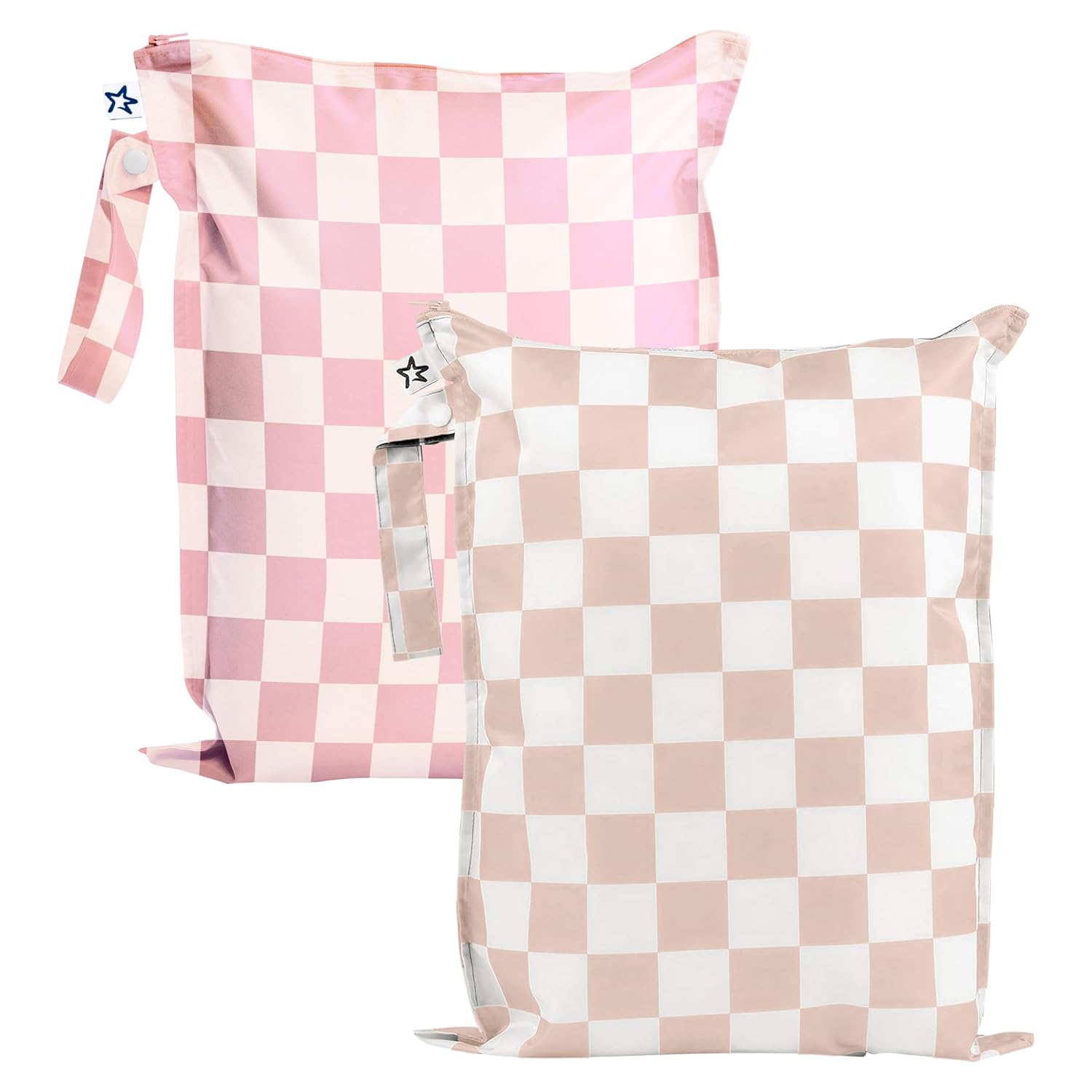 Tiny Twinkle Mess-Proof Waterproof Wet Dry Bag | 2-Pack Reusable Wet Bags for Sw... 2 Tiny Twinkle Mess-Proof Waterproof Wet Dry Bag | 2-Pack Reusable Wet Bags for Sw... - Image 2