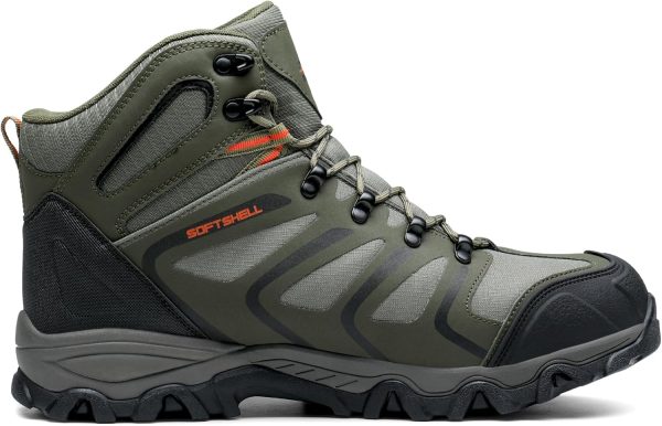 NORTIV 8 Men's Ankle High Waterproof Hiking Boots Outdoor Lightweight Shoes Trek... - Image 4