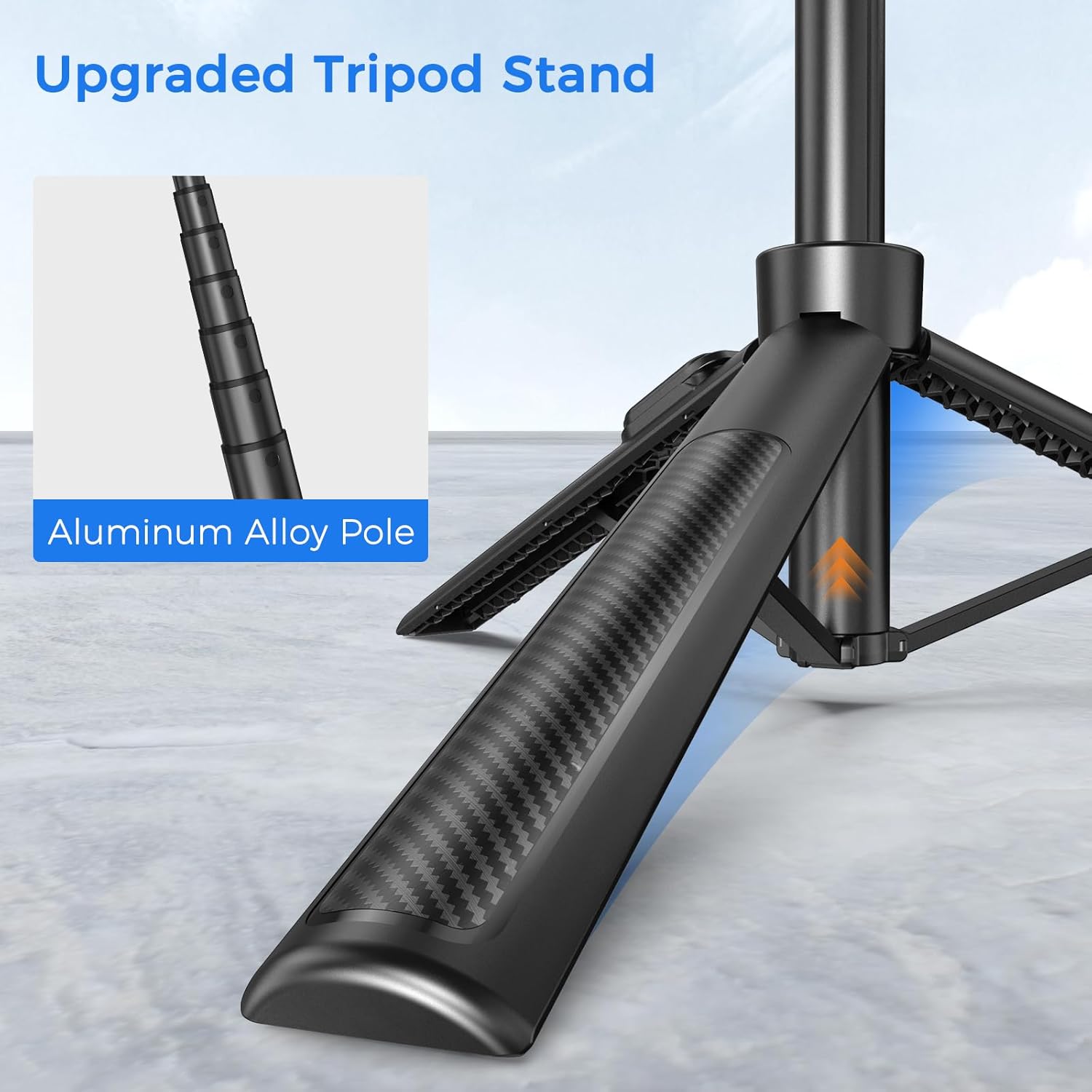 Selfie Stick Travel Tripod for Cell Phone with Remote Control and Phone Holder, ... 3 Selfie Stick Travel Tripod for Cell Phone with Remote Control and Phone Holder, ... - Image 3