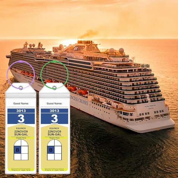 Royal Caribbean Luggage Tag Holders – 8 Pack Zip Seal Clear Cruise Holders with ... - Image 6
