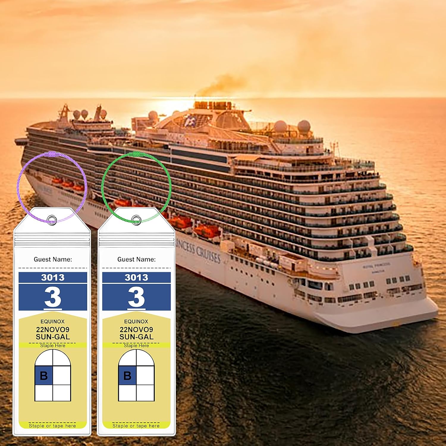 Royal Caribbean Luggage Tag Holders – 8 Pack Zip Seal Clear Cruise Holders with ... 5 Royal Caribbean Luggage Tag Holders – 8 Pack Zip Seal Clear Cruise Holders with ... - Image 6