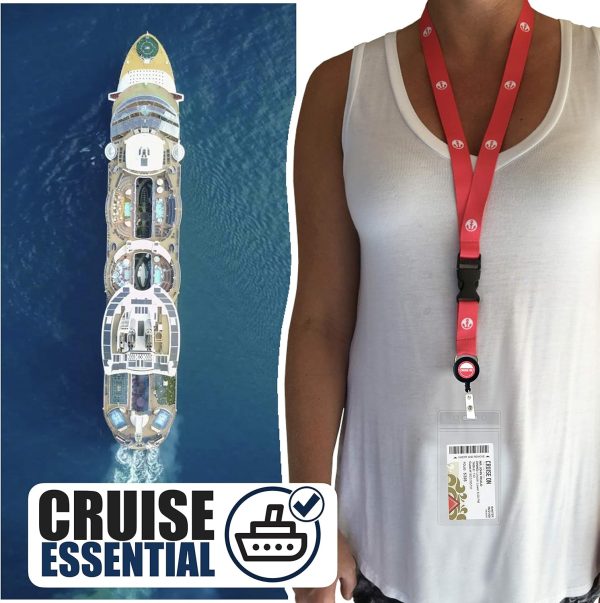 Cruise On Cruise Lanyard for Ship Cards – 2-Pack Retractable Badge & Waterproof ... - Image 3