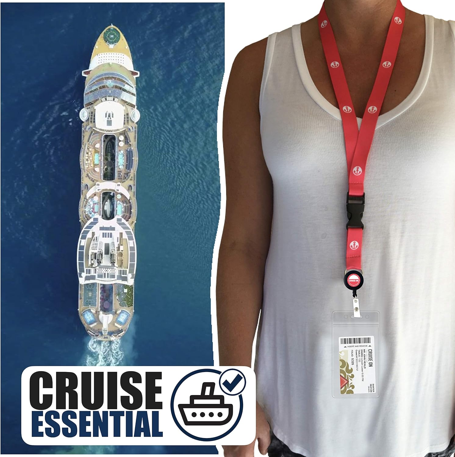 Cruise On Cruise Lanyard for Ship Cards – 2-Pack Retractable Badge & Waterproof ... 3 Cruise On Cruise Lanyard for Ship Cards – 2-Pack Retractable Badge & Waterproof ... - Image 3