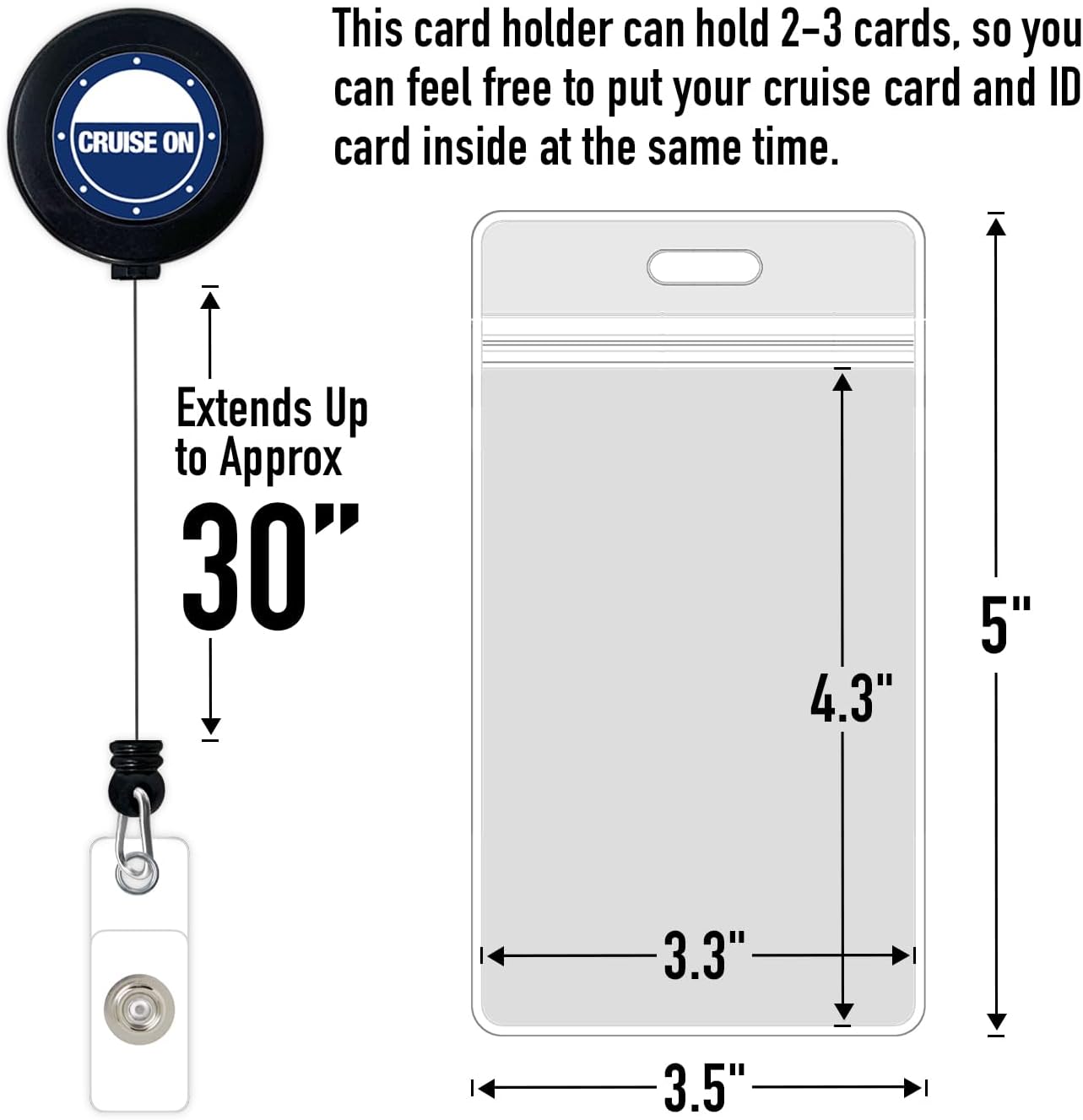 Cruise On Cruise Lanyard for Ship Cards – 2-Pack Retractable Badge & Waterproof ... 6 Cruise On Cruise Lanyard for Ship Cards – 2-Pack Retractable Badge & Waterproof ... - Image 6