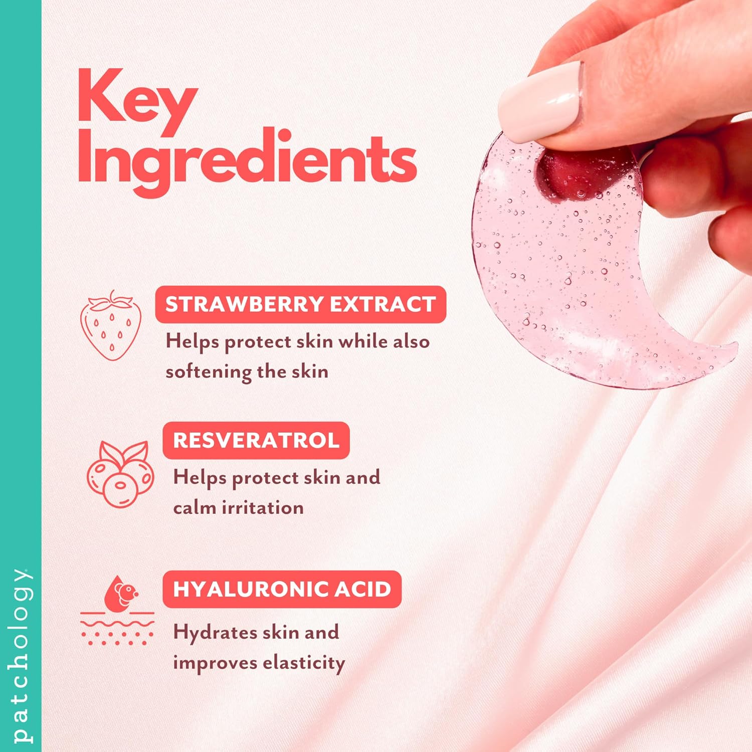 Patchology Serve Chilled Rosé Hydrating Under Eye Patches – Hyaluronic Acid & An... 5 Patchology Serve Chilled Rosé Hydrating Under Eye Patches – Hyaluronic Acid & An... - Image 5