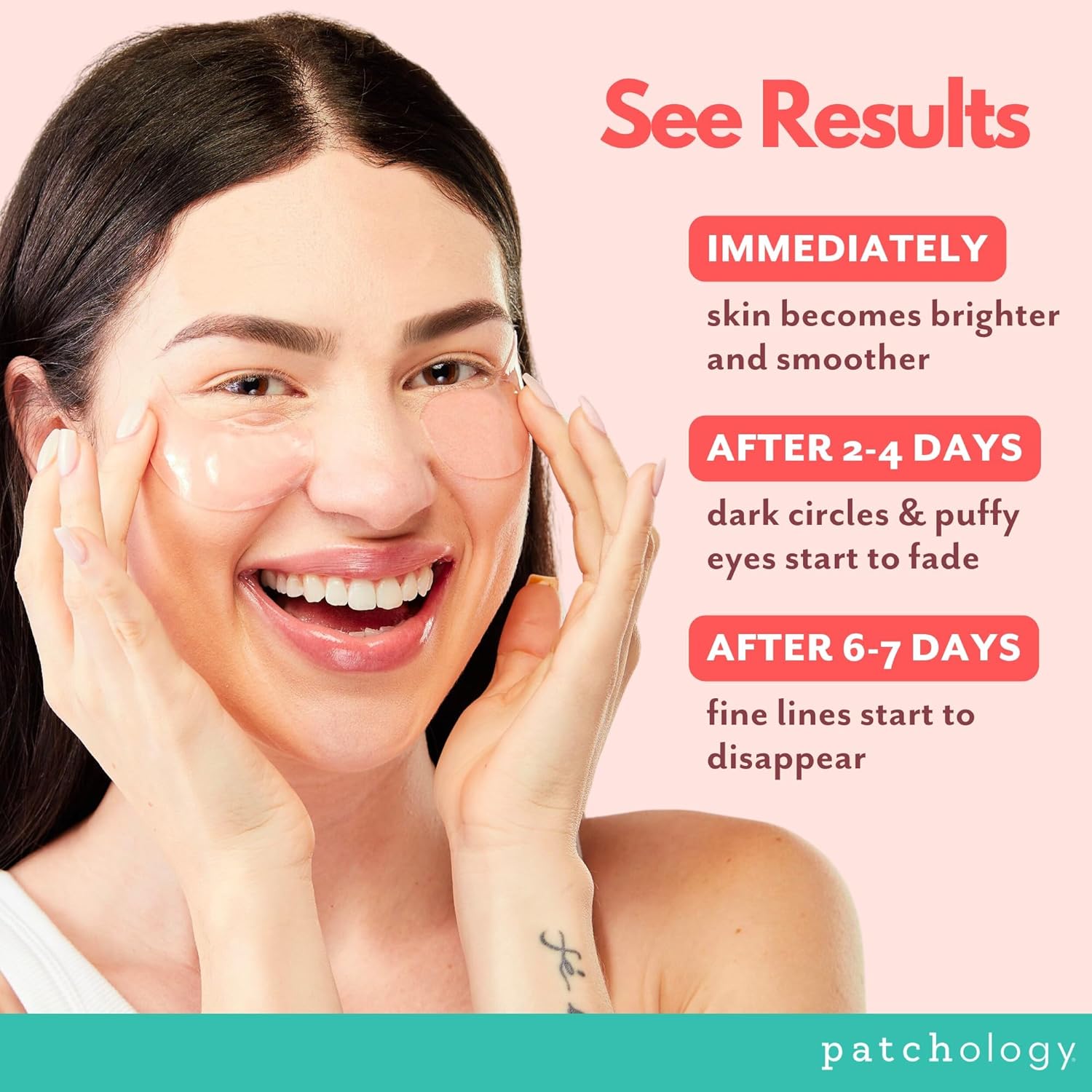Patchology Serve Chilled Rosé Hydrating Under Eye Patches – Hyaluronic Acid & An... 7 Patchology Serve Chilled Rosé Hydrating Under Eye Patches – Hyaluronic Acid & An... - Image 7
