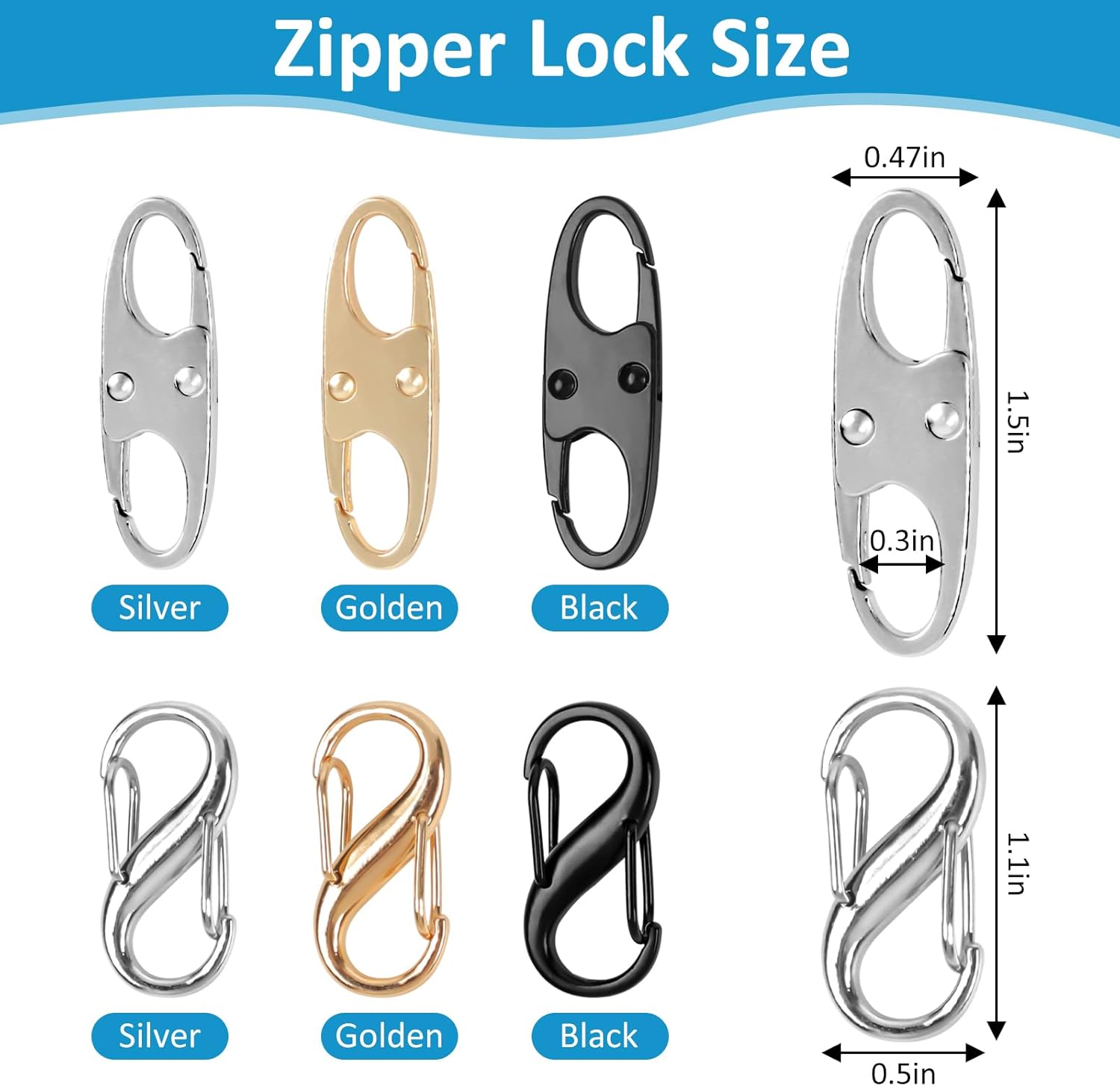 Phinus Lock Combo, Total 21PCS Clips Anti-Theft, Locks Anti-Theft for Luggage, C... 3 Phinus Lock Combo, Total 21PCS Clips Anti-Theft, Locks Anti-Theft for Luggage, C... - Image 3