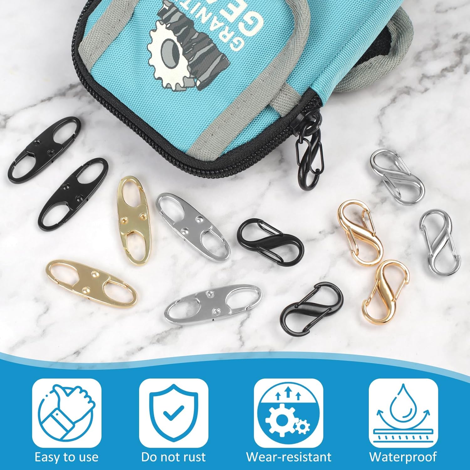 Phinus Lock Combo, Total 21PCS Clips Anti-Theft, Locks Anti-Theft for Luggage, C... 6 Phinus Lock Combo, Total 21PCS Clips Anti-Theft, Locks Anti-Theft for Luggage, C... - Image 6