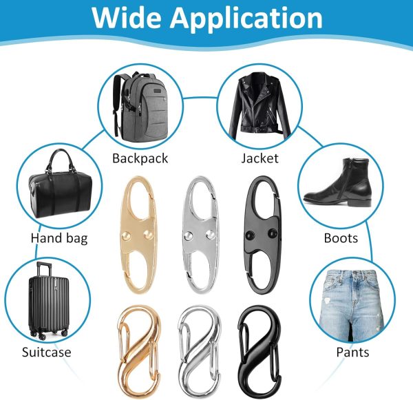 Phinus Lock Combo, Total 21PCS Clips Anti-Theft, Locks Anti-Theft for Luggage, C... - Image 7