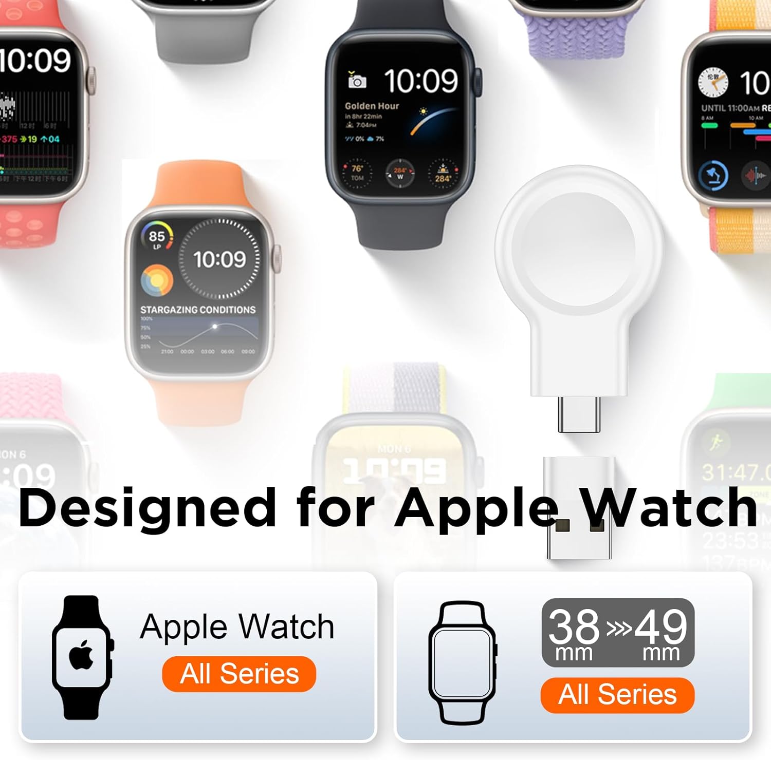 𝟐𝟎𝟐𝟓 𝐔𝐩𝐠𝐫𝐚𝐝𝐞 for Apple Watch Charger,Magnetic Portable iWatch Charger USB C&USB ... 3 𝟐𝟎𝟐𝟓 𝐔𝐩𝐠𝐫𝐚𝐝𝐞 for Apple Watch Charger,Magnetic Portable iWatch Charger USB C&USB ... - Image 3