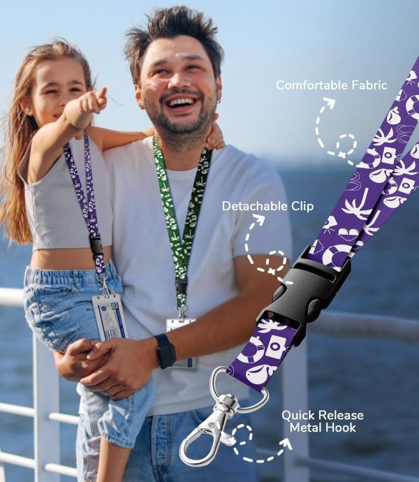 6 Pack Luggage Tag Holder + 2 Pack Lanyard for Ship Cards, Royal Caribbean & Cel... - Image 6