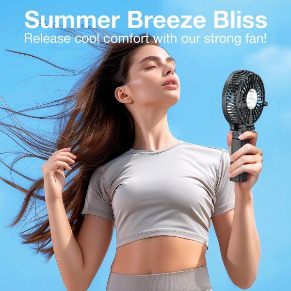 VersionTECH. Portable Handheld Fan, Powerful+Durable+4000mAh+180° Foldable, Mini... - Image 6