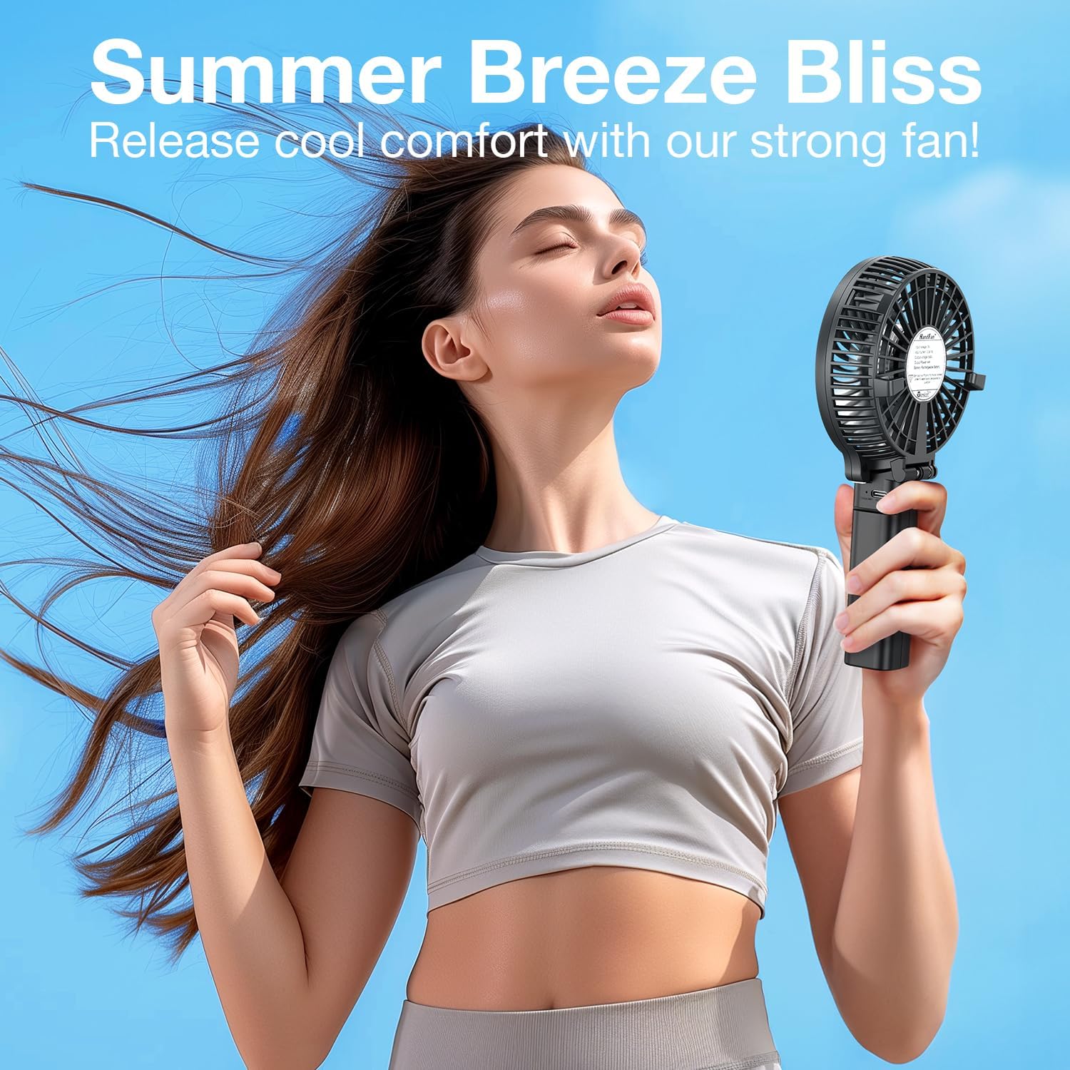 VersionTECH. Portable Handheld Fan, Powerful+Durable+4000mAh+180° Foldable, Mini... 6 VersionTECH. Portable Handheld Fan, Powerful+Durable+4000mAh+180° Foldable, Mini... - Image 6