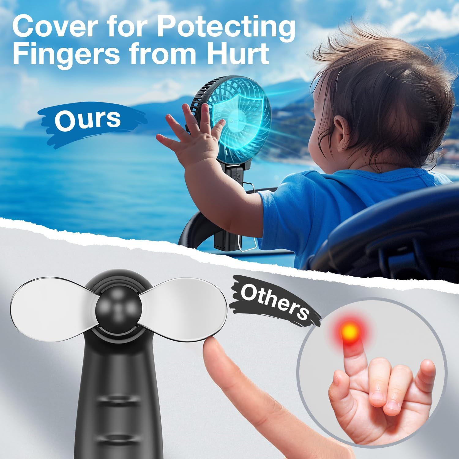 VersionTECH. Portable Handheld Fan, Powerful+Durable+4000mAh+180° Foldable, Mini... 7 VersionTECH. Portable Handheld Fan, Powerful+Durable+4000mAh+180° Foldable, Mini... - Image 7