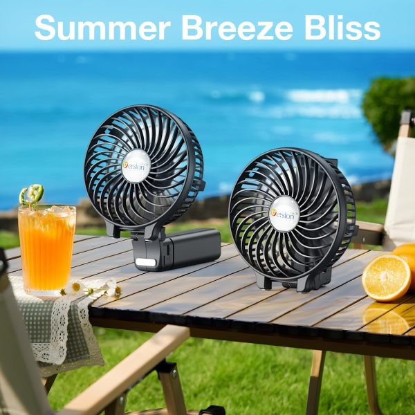 VersionTECH. Portable Handheld Fan, Powerful+Durable+4000mAh+180° Foldable, Mini... - Image 9