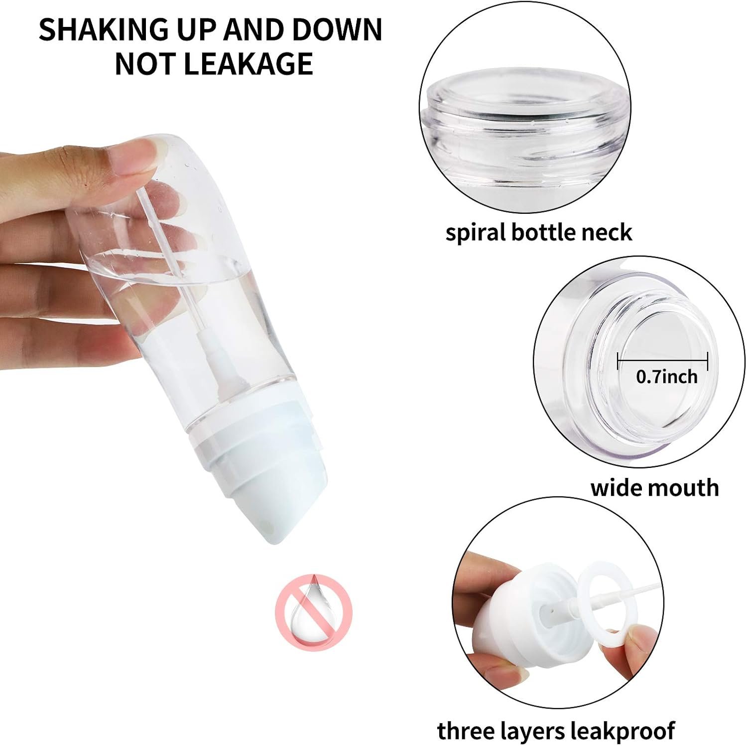 Small Spray Bottle with Fine Mist, 2 Pack 3.4oz/100ml Travel Spray Bottles for H... 5 Small Spray Bottle with Fine Mist, 2 Pack 3.4oz/100ml Travel Spray Bottles for H... - Image 5