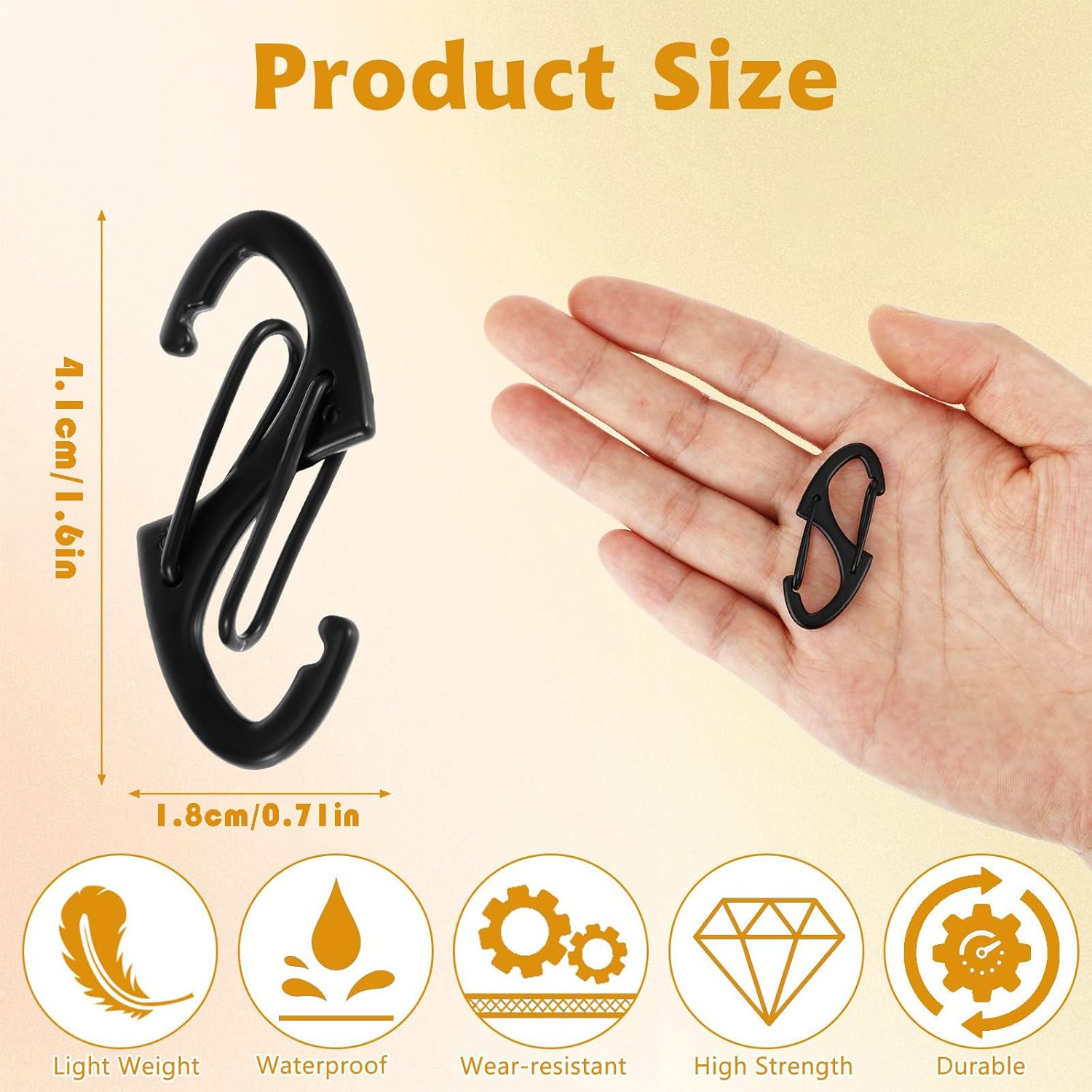 9Pcs Zipper Clip Theft Deterrent, Double Opening Lock Zipper Pull Replacement Cl... 3 9Pcs Zipper Clip Theft Deterrent, Double Opening Lock Zipper Pull Replacement Cl... - Image 3