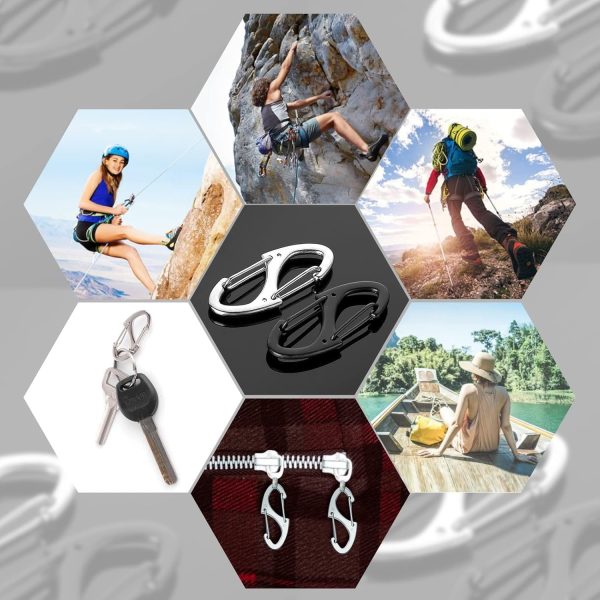 9Pcs Zipper Clip Theft Deterrent, Double Opening Lock Zipper Pull Replacement Cl... - Image 6