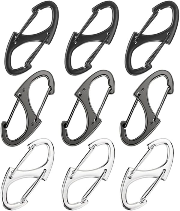 9Pcs Zipper Clip Theft Deterrent, Double Opening Lock Zipper Pull Replacement Cl... - Image 2