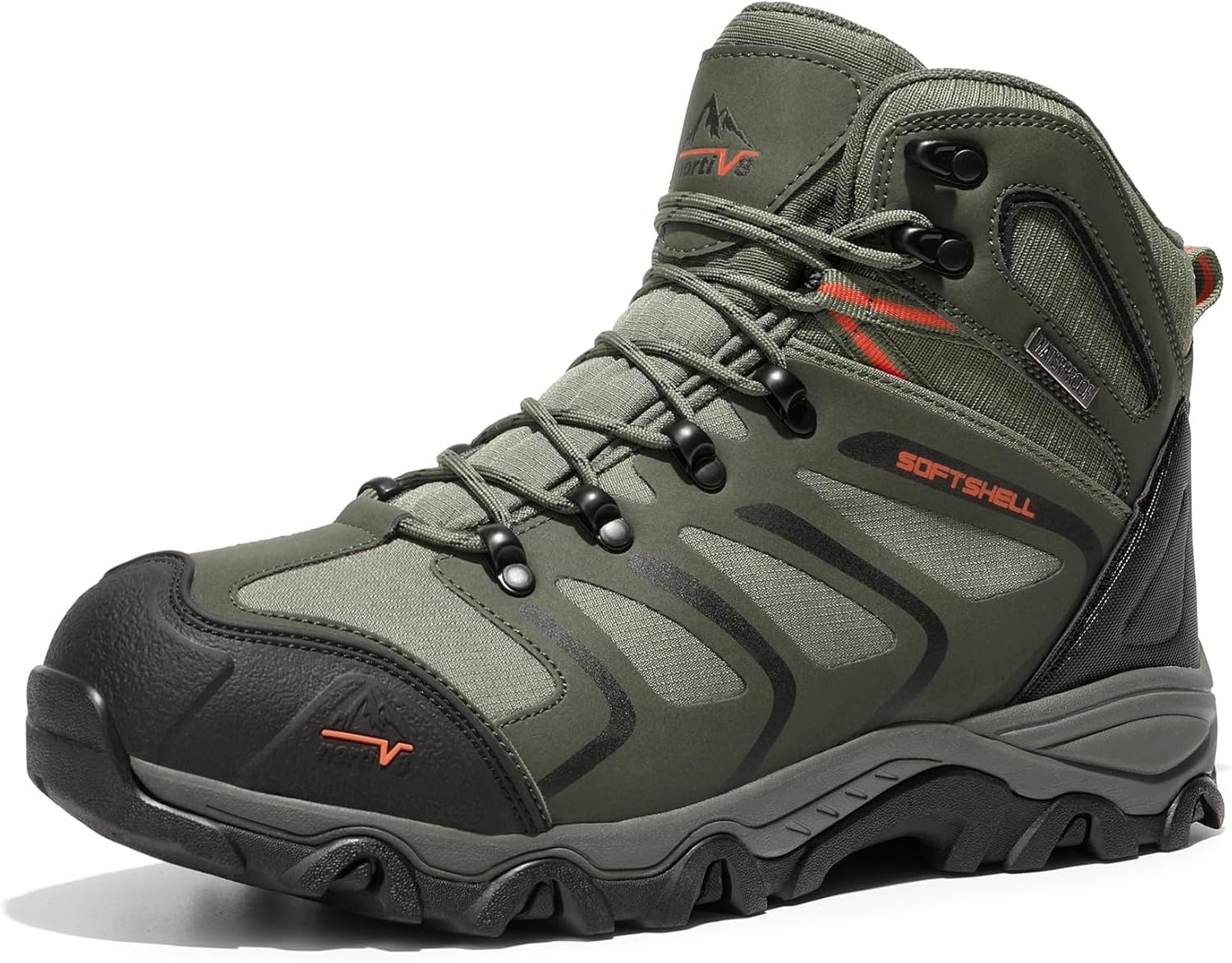 NORTIV 8 Men's Ankle High Waterproof Hiking Boots Outdoor Lightweight Shoes Trek... 2 NORTIV 8 Men's Ankle High Waterproof Hiking Boots Outdoor Lightweight Shoes Trek... - Image 2