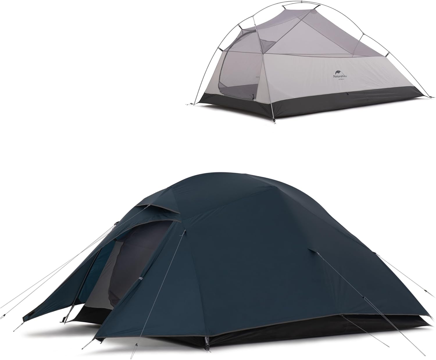 Naturehike Cloud-Up 3 Person Lightweight Backpacking Tent with Footprint - 3 Sea... 2 Naturehike Cloud-Up 3 Person Lightweight Backpacking Tent with Footprint - 3 Sea... - Image 2
