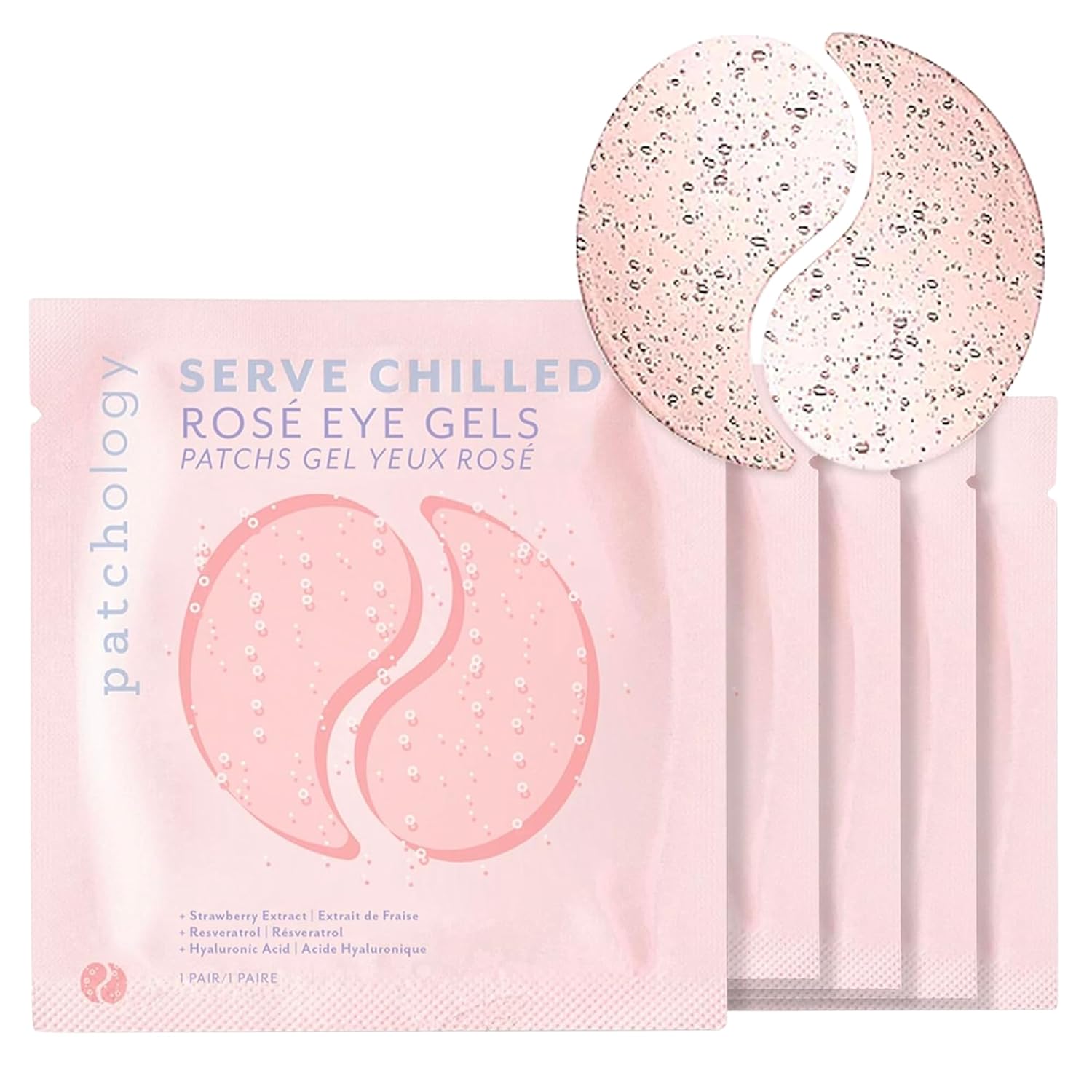 Patchology Serve Chilled Rosé Hydrating Under Eye Patches – Hyaluronic Acid & An... 2 Patchology Serve Chilled Rosé Hydrating Under Eye Patches – Hyaluronic Acid & An... - Image 2