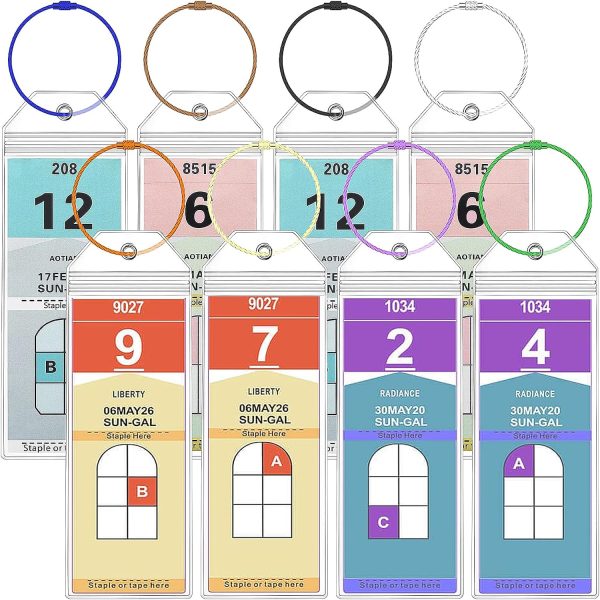Royal Caribbean Luggage Tag Holders – 8 Pack Zip Seal Clear Cruise Holders with ... - Image 2