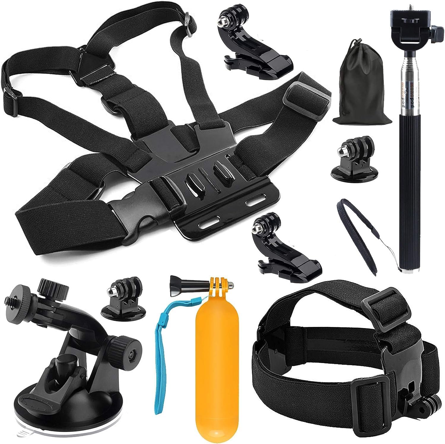 SHOOT 10-in-1 Accessory Kit for GoPro Accessories,Action Camera Accessories for ... 2 SHOOT 10-in-1 Accessory Kit for GoPro Accessories,Action Camera Accessories for ... - Image 2