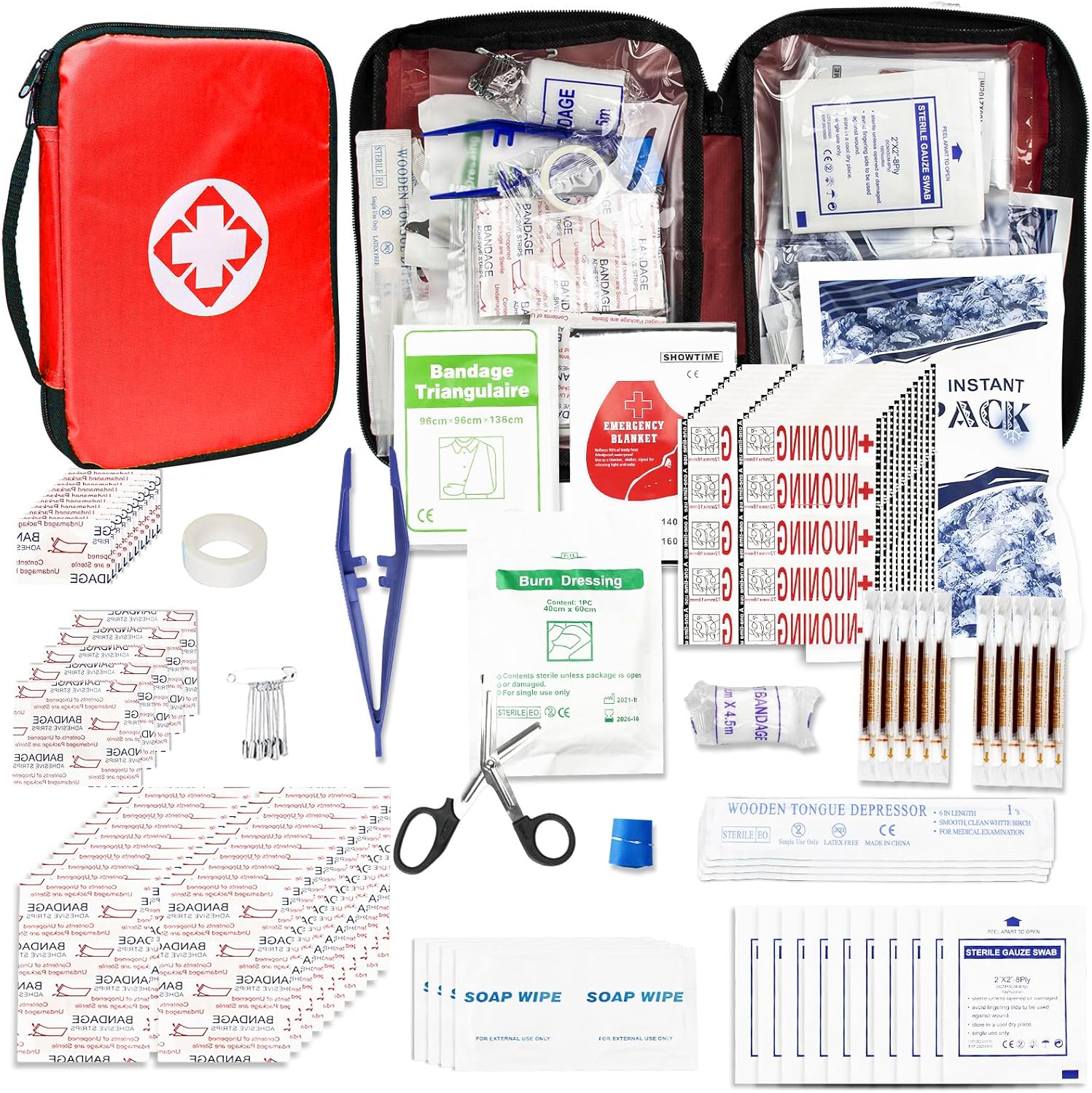 Travel-First Aid-Kit Car-Home 300PCS Survival-Kit Outdoor-Adventure - Small Port... 2 Travel-First Aid-Kit Car-Home 300PCS Survival-Kit Outdoor-Adventure - Small Port... - Image 2