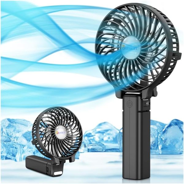 VersionTECH. Portable Handheld Fan, Powerful+Durable+4000mAh+180° Foldable, Mini... - Image 2
