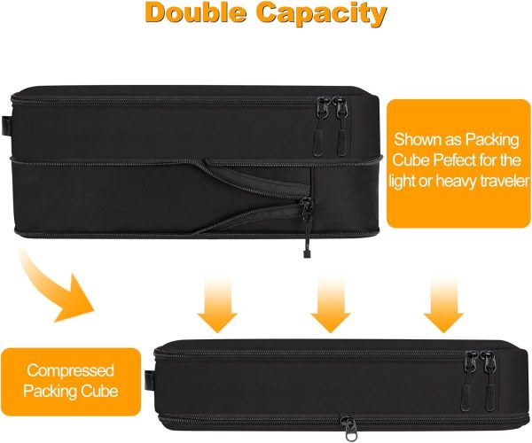 8 Set Compression Packing Cubes for Travel, Waterproof Luggage Organizers, Suitc... - Image 5