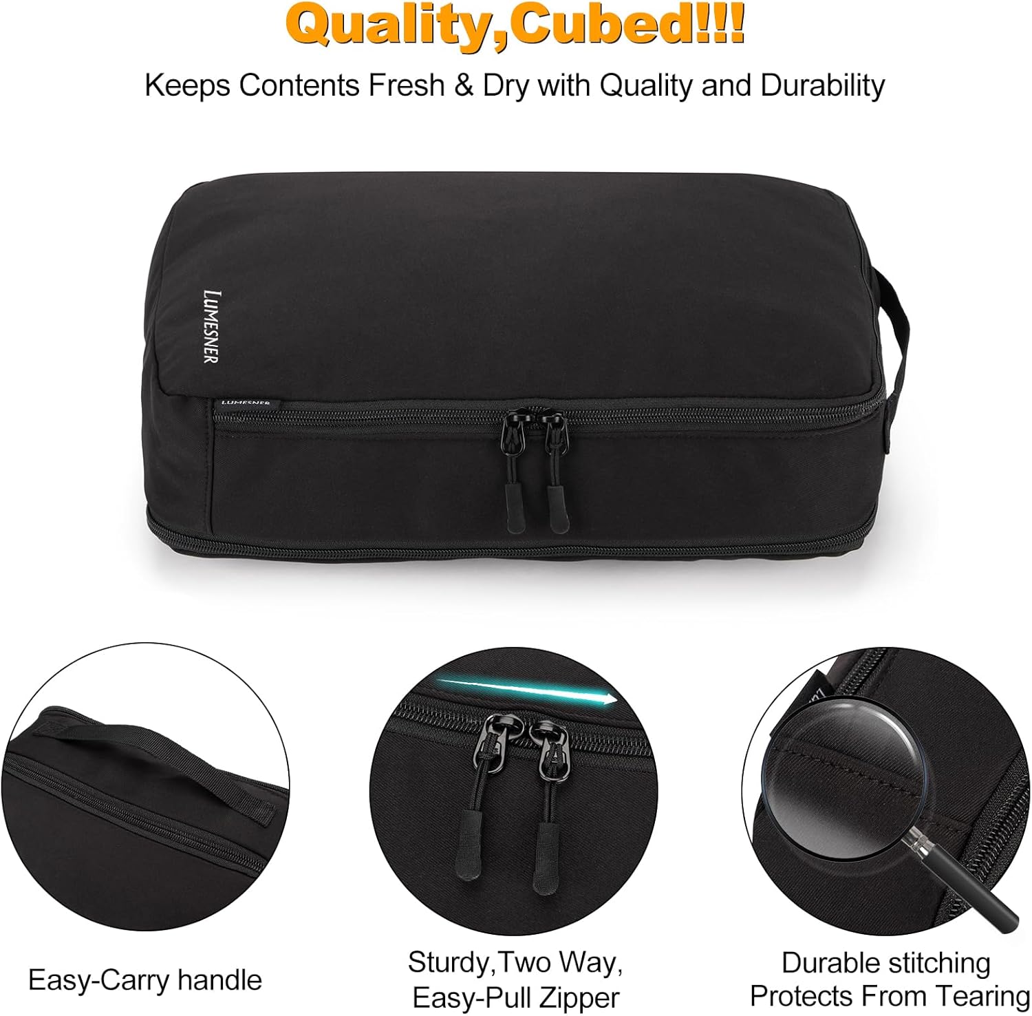8 Set Compression Packing Cubes for Travel, Waterproof Luggage Organizers, Suitc... 6 8 Set Compression Packing Cubes for Travel, Waterproof Luggage Organizers, Suitc... - Image 6