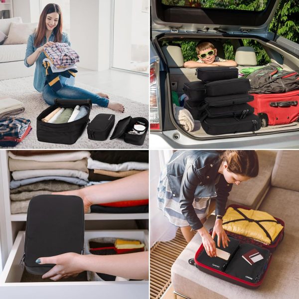 8 Set Compression Packing Cubes for Travel, Waterproof Luggage Organizers, Suitc... - Image 8