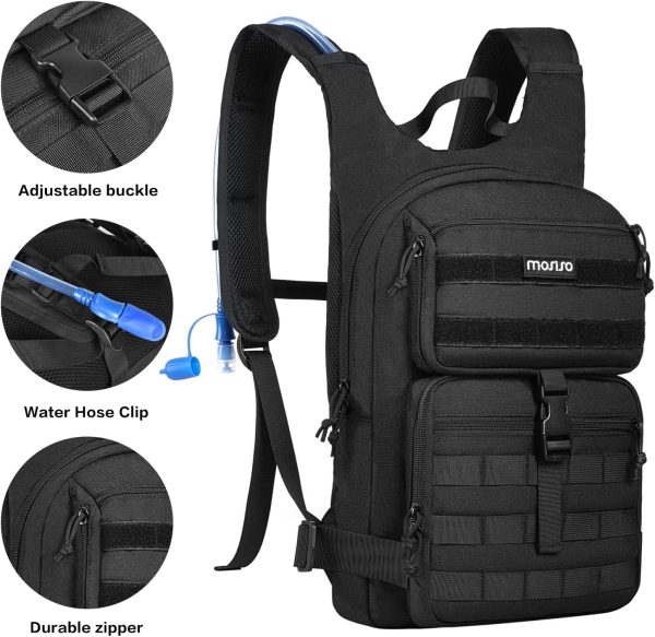MOSISO Tactical Hydration Pack Backpack, Lightweight Military Daypack Water Back... - Image 5