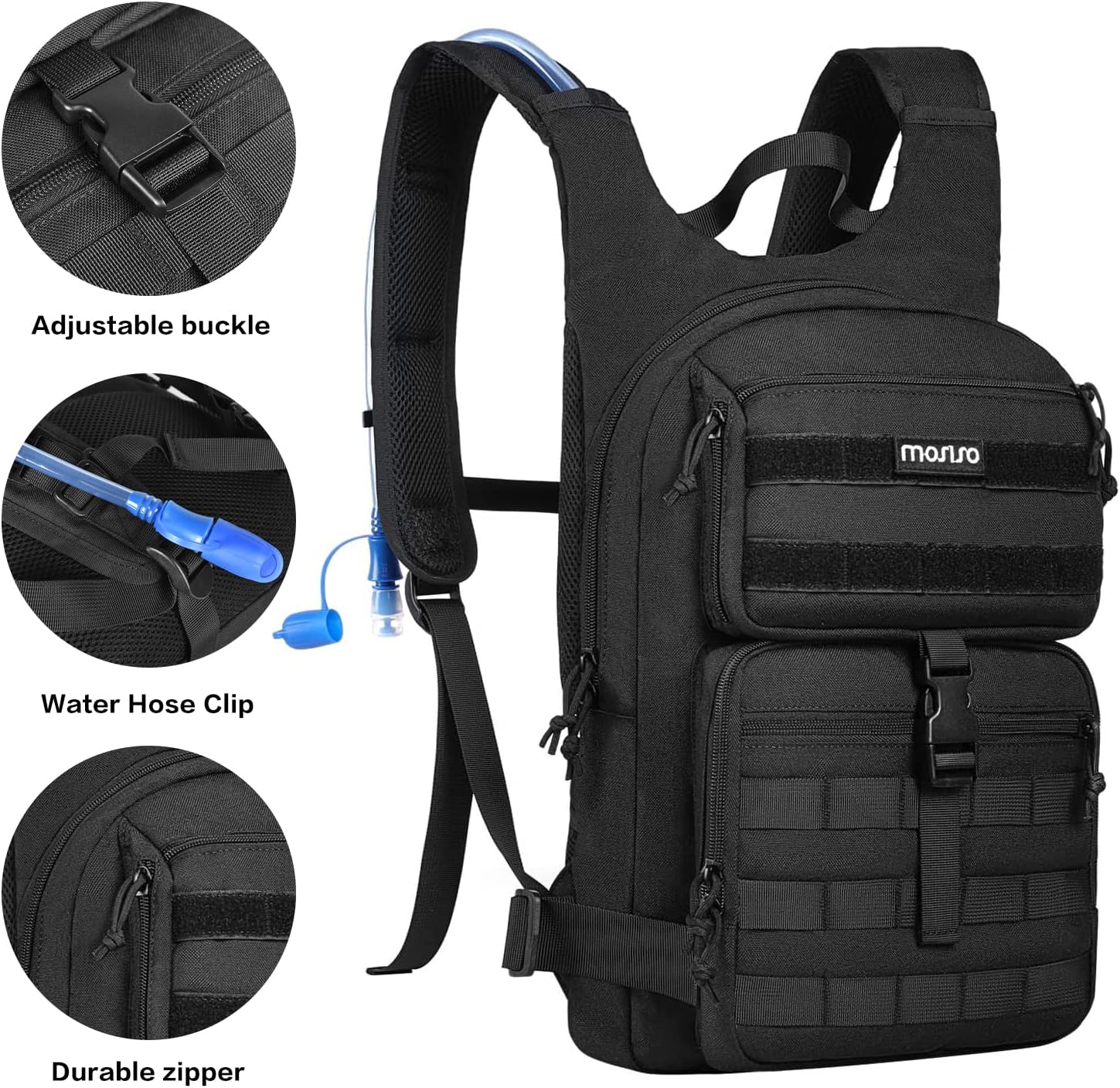 MOSISO Tactical Hydration Pack Backpack, Lightweight Military Daypack Water Back... 5 MOSISO Tactical Hydration Pack Backpack, Lightweight Military Daypack Water Back... - Image 5
