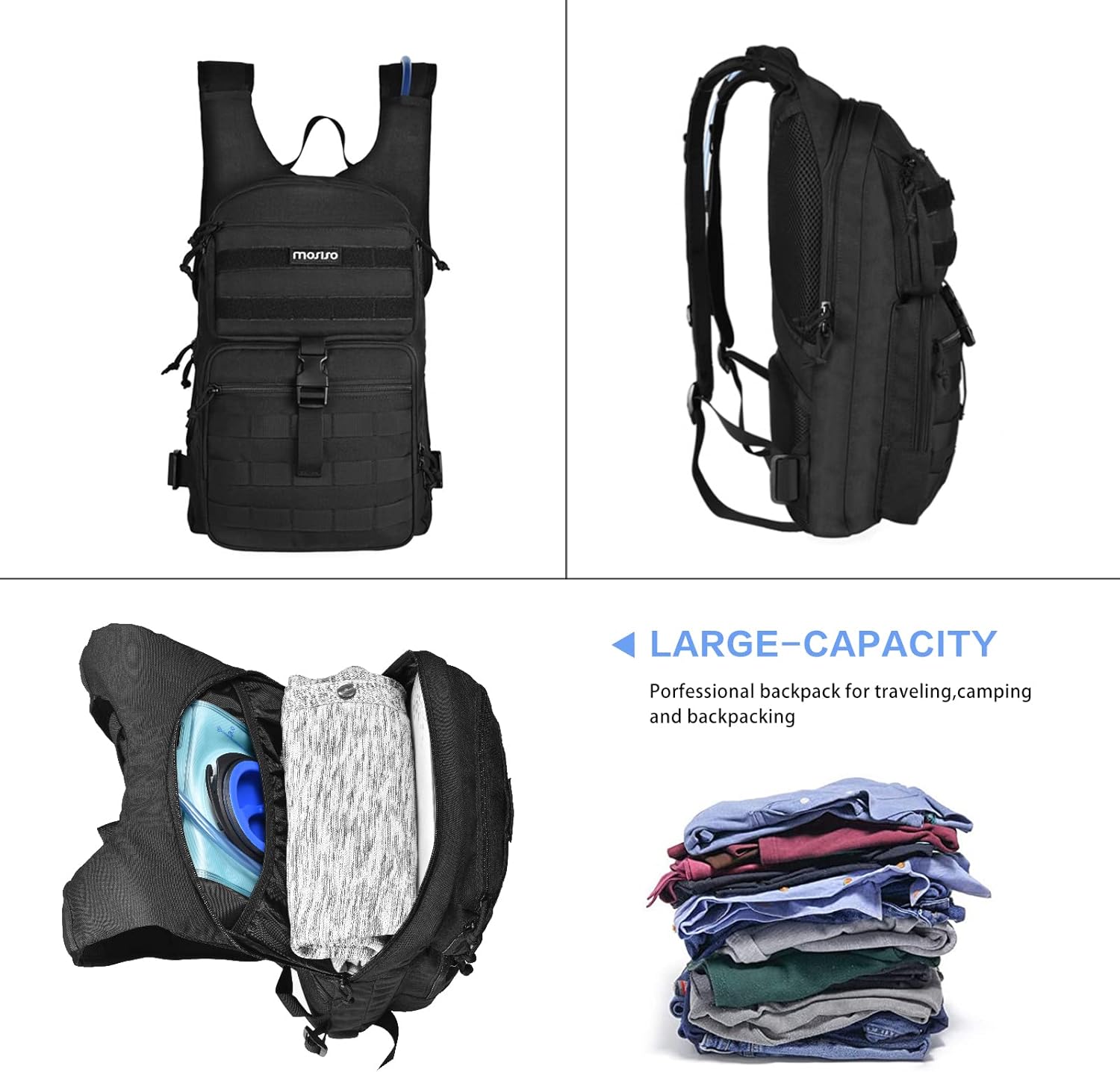 MOSISO Tactical Hydration Pack Backpack, Lightweight Military Daypack Water Back... 6 MOSISO Tactical Hydration Pack Backpack, Lightweight Military Daypack Water Back... - Image 6