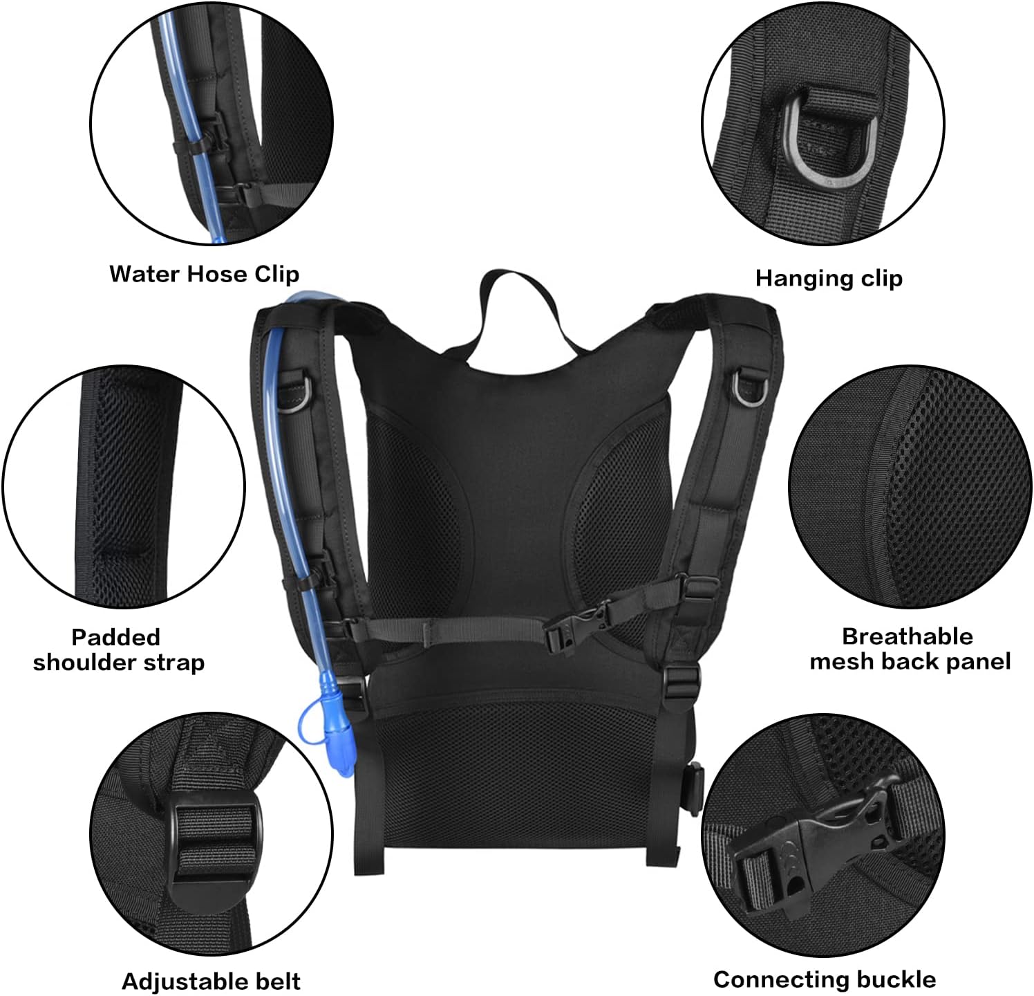 MOSISO Tactical Hydration Pack Backpack, Lightweight Military Daypack Water Back... 8 MOSISO Tactical Hydration Pack Backpack, Lightweight Military Daypack Water Back... - Image 8