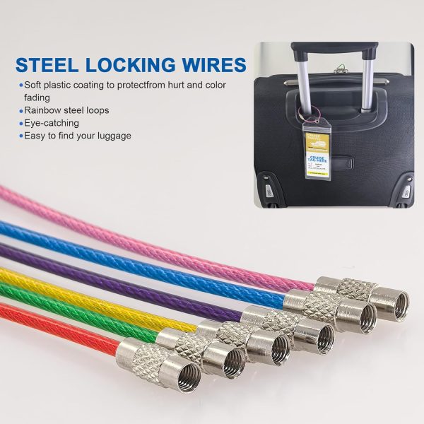 Mziart Cruise Luggage Tag Holder for Royal Caribbean & Celebrity, 6 Pack Waterpr... - Image 7
