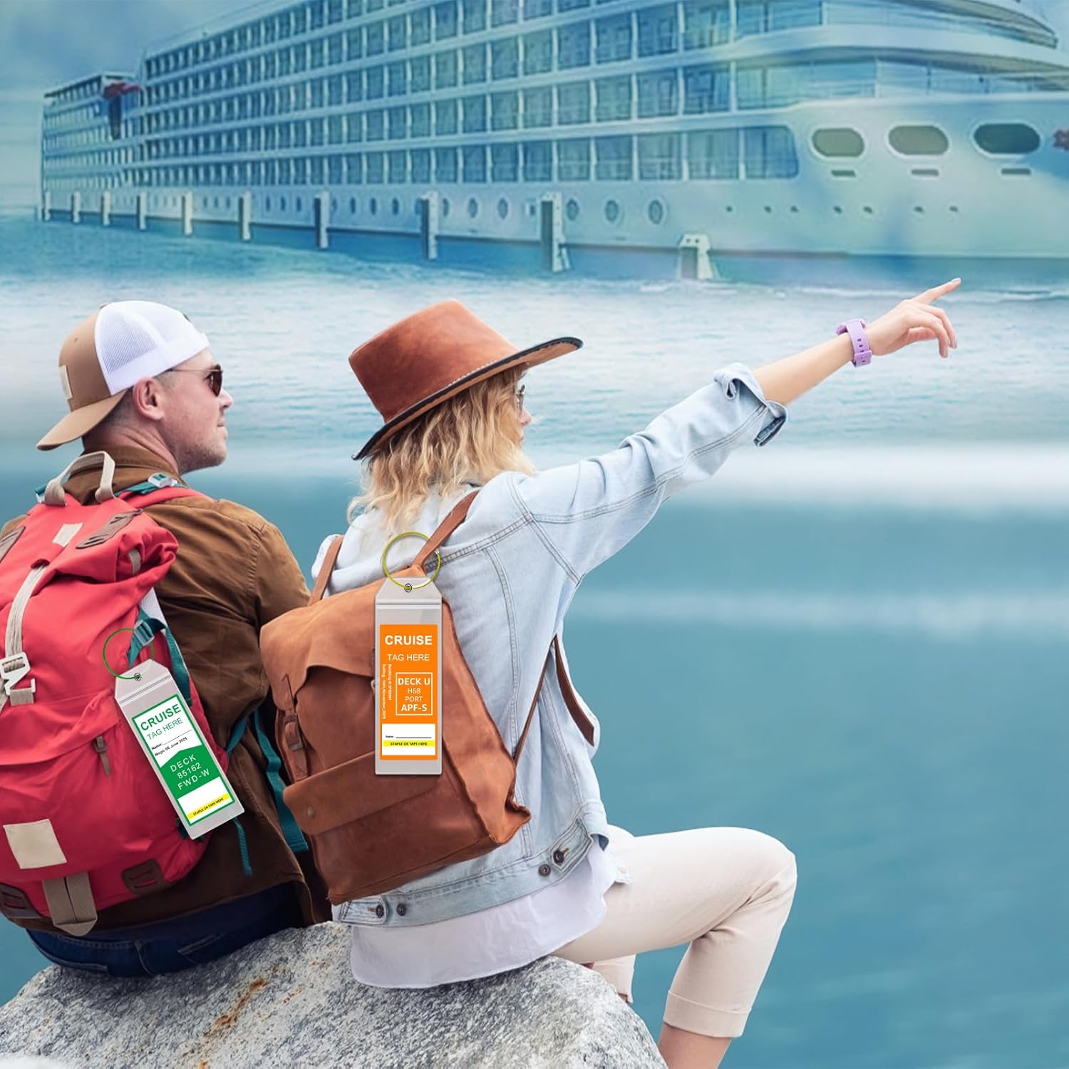 Mziart Cruise Luggage Tag Holder for Royal Caribbean & Celebrity, 6 Pack Waterpr... 8 Mziart Cruise Luggage Tag Holder for Royal Caribbean & Celebrity, 6 Pack Waterpr... - Image 8