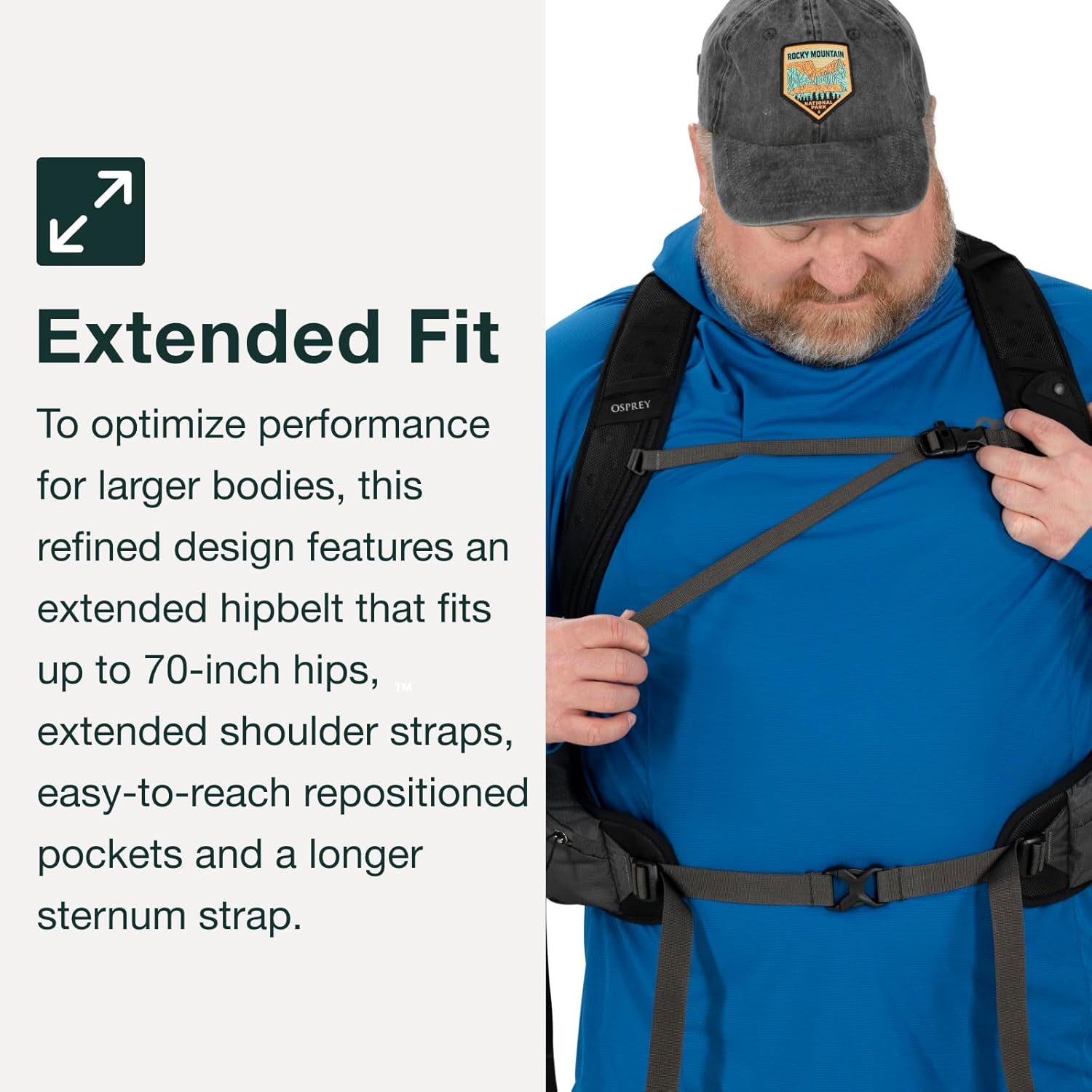 Osprey Talon 22L Men's Hiking Backpack with Hipbelt, Ceramic Blue, L/XL, Extende... 4 Osprey Talon 22L Men's Hiking Backpack with Hipbelt, Ceramic Blue, L/XL, Extende... - Image 4