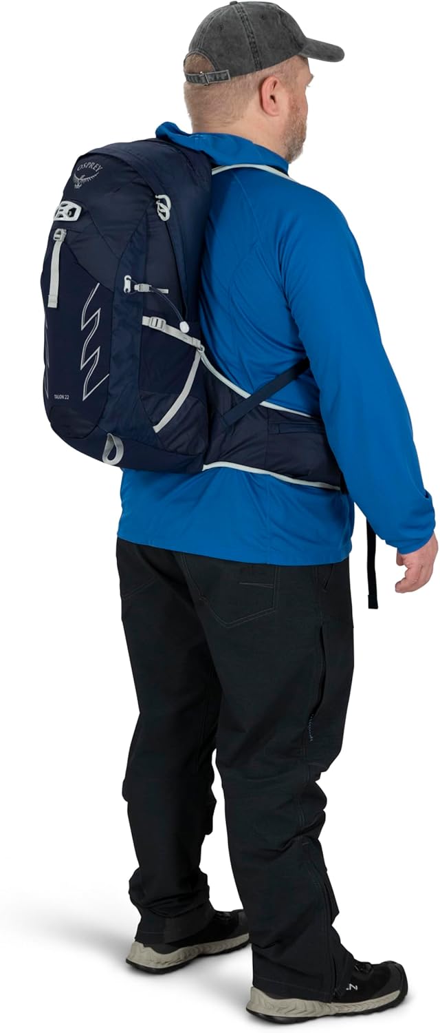 Osprey Talon 22L Men's Hiking Backpack with Hipbelt, Ceramic Blue, L/XL, Extende... 8 Osprey Talon 22L Men's Hiking Backpack with Hipbelt, Ceramic Blue, L/XL, Extende... - Image 9