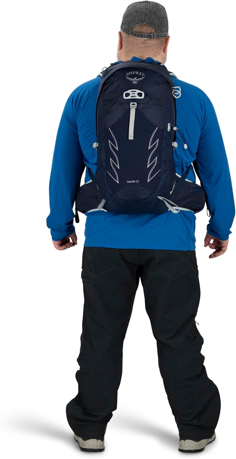 Osprey Talon 22L Men's Hiking Backpack with Hipbelt, Ceramic Blue, L/XL, Extende... 9 Osprey Talon 22L Men's Hiking Backpack with Hipbelt, Ceramic Blue, L/XL, Extende... - Image 12