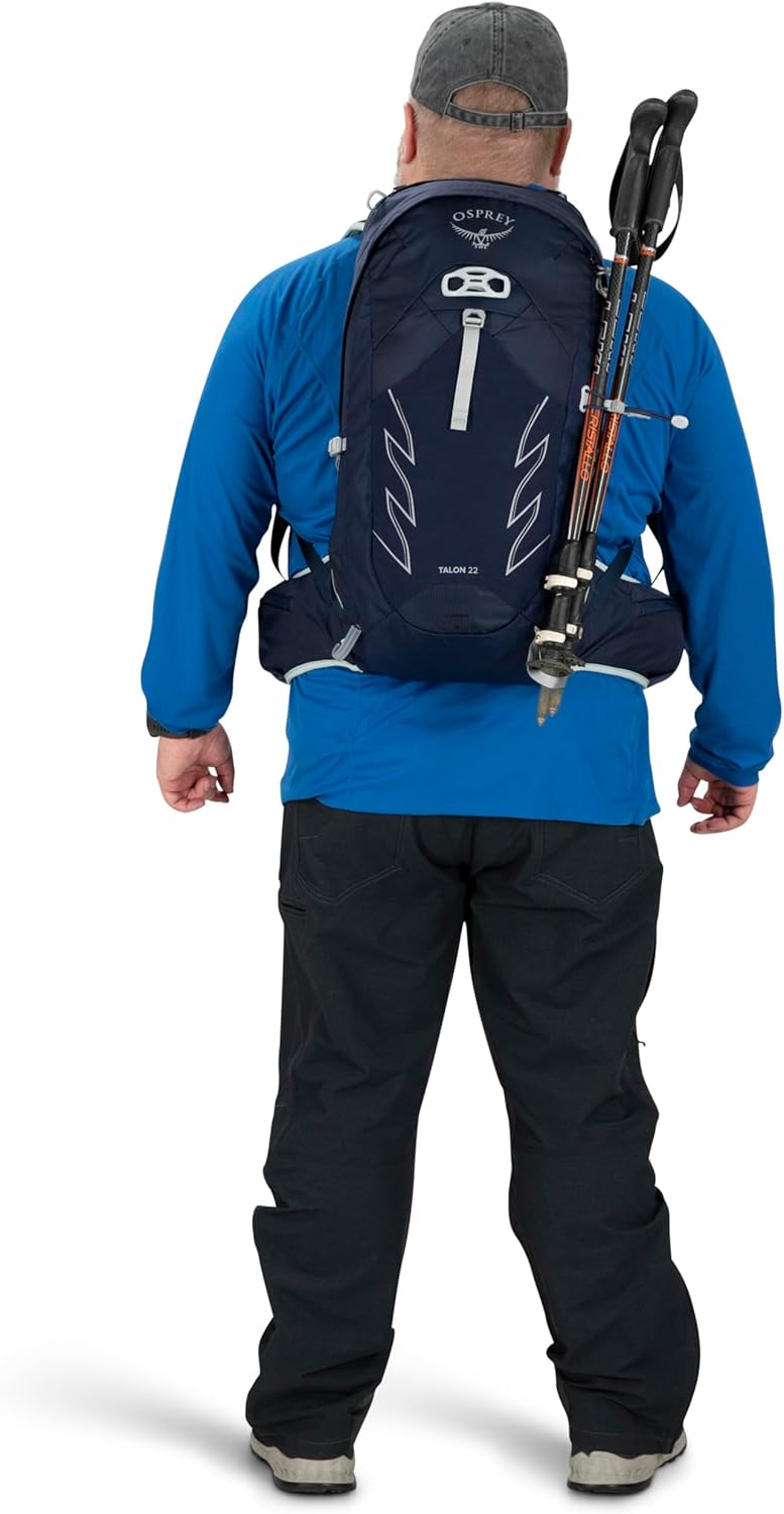 Osprey Talon 22L Men's Hiking Backpack with Hipbelt, Ceramic Blue, L/XL, Extende... 10 Osprey Talon 22L Men's Hiking Backpack with Hipbelt, Ceramic Blue, L/XL, Extende... - Image 13