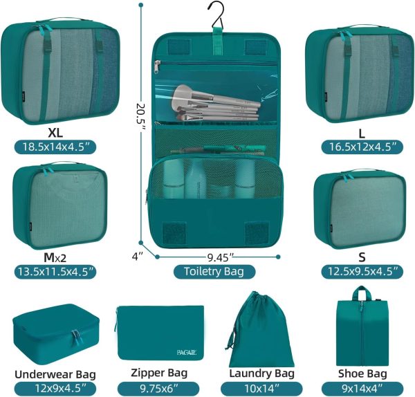 BAGAIL 6 Set/8 Set/10 Set Packing Cubes Various Sizes Packing Organizer for Trav... - Image 3