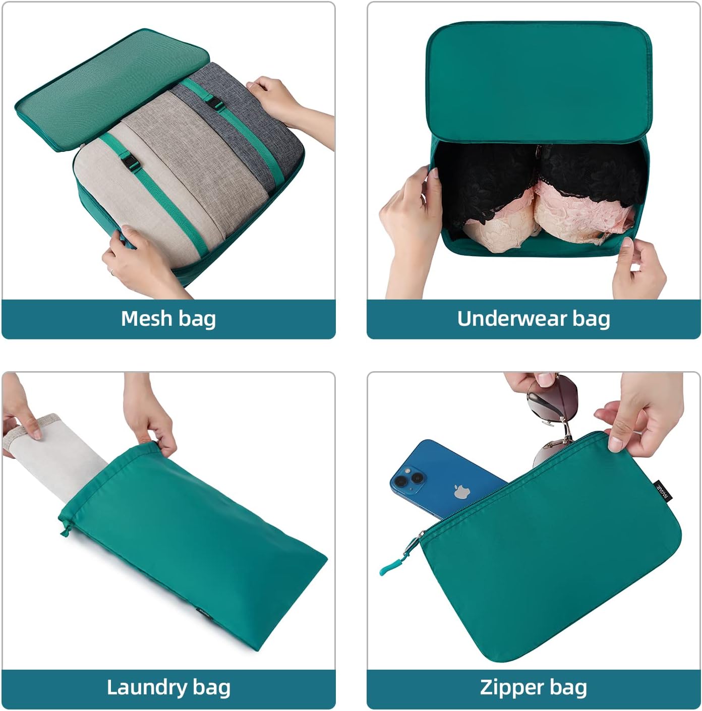 BAGAIL 6 Set/8 Set/10 Set Packing Cubes Various Sizes Packing Organizer for Trav... 7 BAGAIL 6 Set/8 Set/10 Set Packing Cubes Various Sizes Packing Organizer for Trav... - Image 7