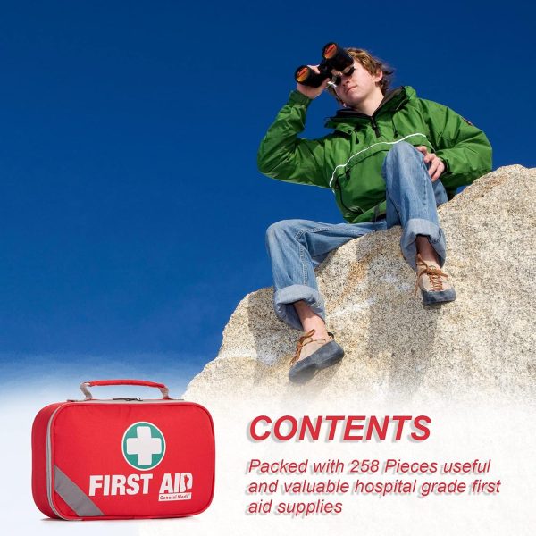 General Medi 2-in-1 First Aid Kit (215 Piece Set) + 43 Piece Mini First Aid Kit ... - Image 8
