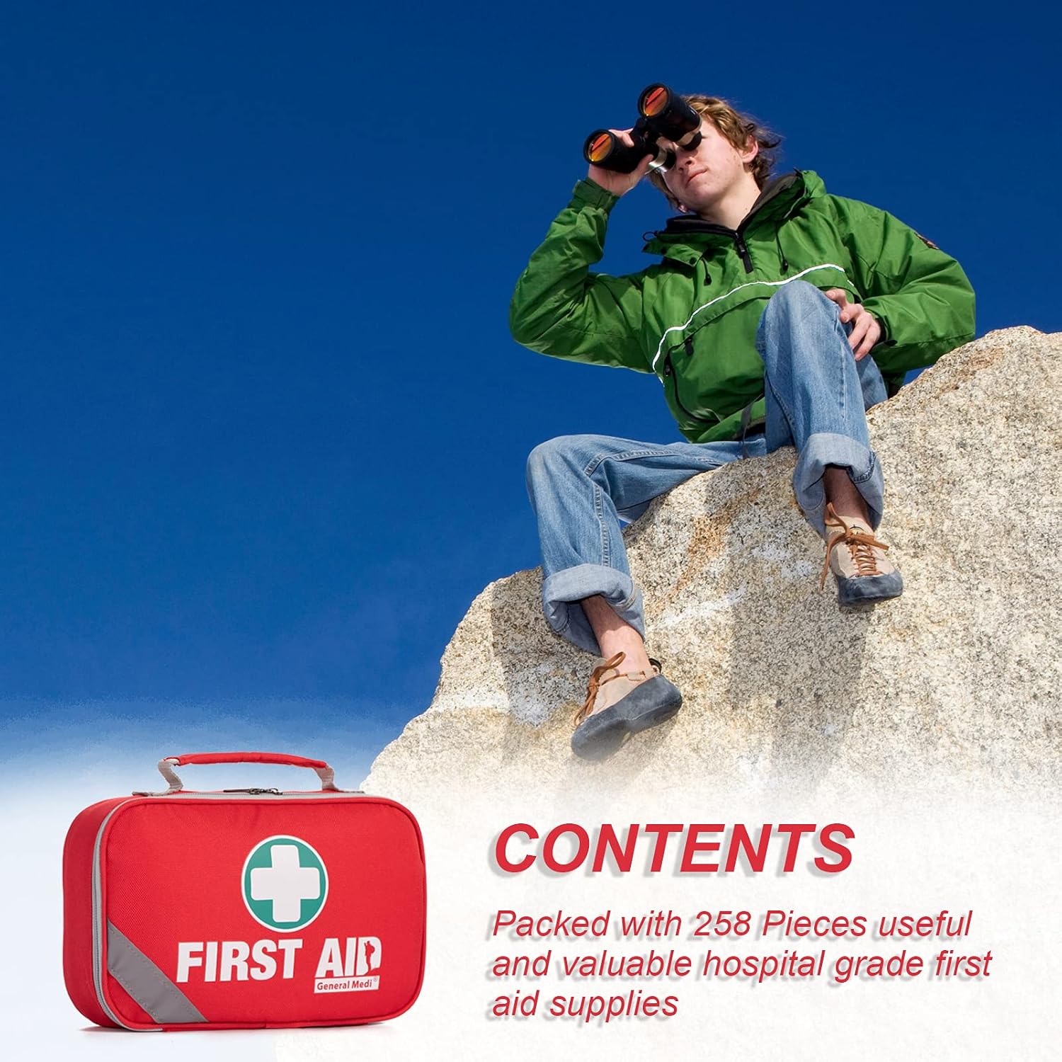 General Medi 2-in-1 First Aid Kit (215 Piece Set) + 43 Piece Mini First Aid Kit ... 8 General Medi 2-in-1 First Aid Kit (215 Piece Set) + 43 Piece Mini First Aid Kit ... - Image 8