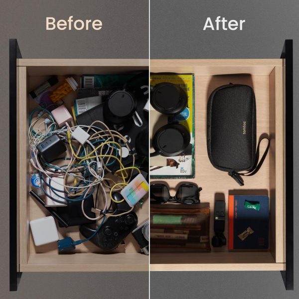 tomtoc Electronics Organizer Travel Case, Water Resistant Travel Bag Cable Organ... - Image 10
