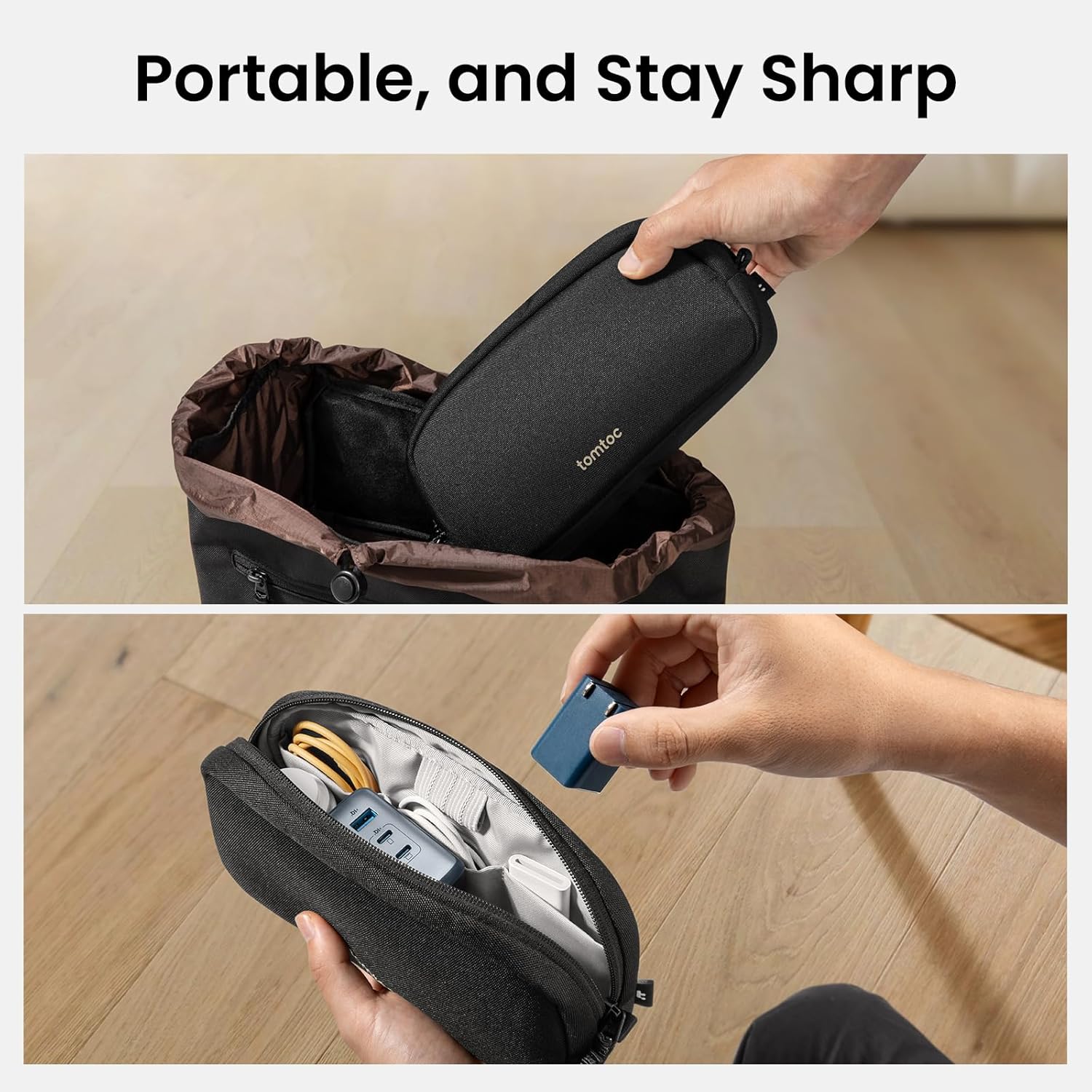 tomtoc Electronics Organizer Travel Case, Water Resistant Travel Bag Cable Organ... 11 tomtoc Electronics Organizer Travel Case, Water Resistant Travel Bag Cable Organ... - Image 11